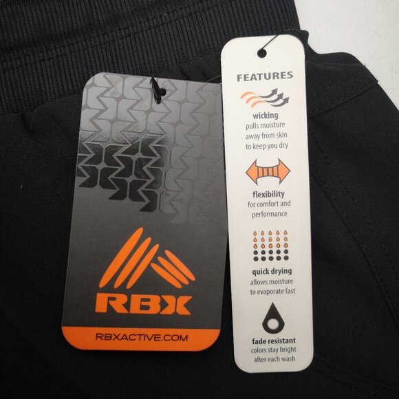 NWT Reebok Ladies Size Large Black Elastic & Tie Waist Active Capris - Picture 4 of 13